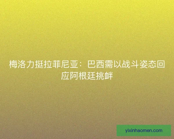 梅洛力挺拉菲尼亚：巴西需以战斗姿态回应阿根廷挑衅